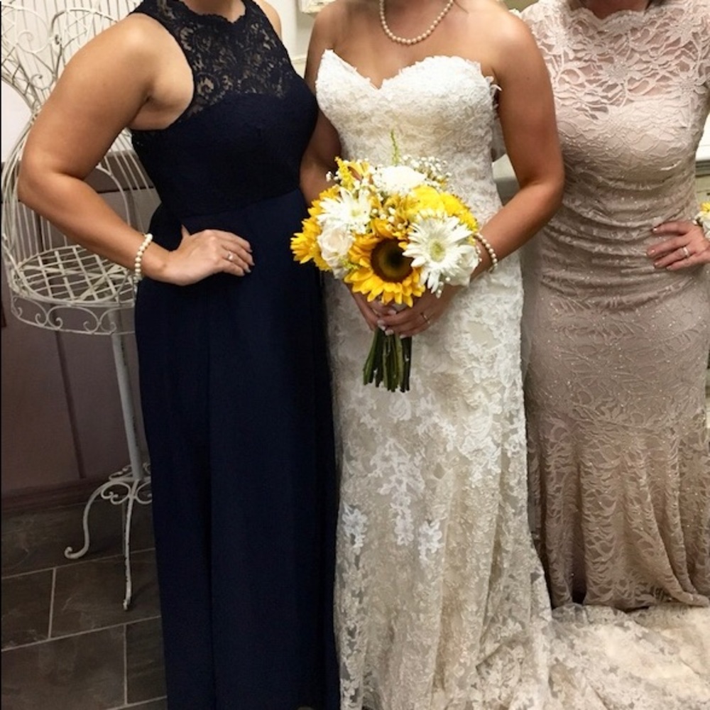 Navy bridesmaids dress